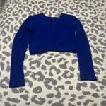 Blush  Royal Blue Crop Top Photo 1