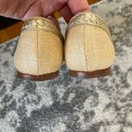 Jack Rogers Womens Contessa Flats Size 7.5 D'Orsay Woven Raffia Tan Gold Photo 4