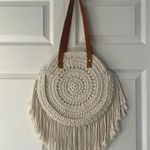 Anthropologie  Round Macrame Tote Crochet Purse BOHO VIBES ☀️☀️ Photo 6