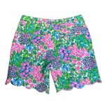 Lilly Pulitzer  A Cherry On Top Reggie Knit Shorts Classic Scallop Hem 7" Preppy Photo 5