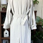 L.L. Bean Women’s Long Trench Coat Classic Double Breasted Belted in Beige SP Gray Size undefined Photo 1