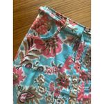 Harold’s Bright Blue & Pink Floral Print Skirt Size 10 Photo 1