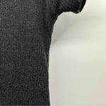ZARA  Dark Gray Knit Ribbed Short Sleeve Midi Dress Size‎ S Photo 6