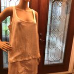 Ralph Lauren Lauren  Sleeveless Cream/Brown Top Photo 2
