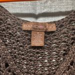 Bandolino Y2K brown, crochet knit V-neck sleeveless tank top boho cotton Med Photo 1