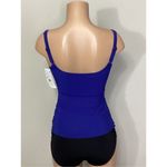 Gottex New. blue ruched tankini top. Size 8. Retails $95 Photo 6