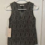 Toy G. women's size 40 IT (also US 4) stitched fabric sleeveless "belem" top Black Photo 0