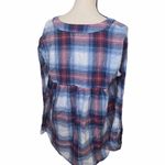 Catherine Malandrino  flannel M plaid popover. Photo 3