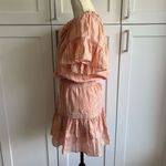 Anna Cate Women's Light Coral Smocked Ruffle Mini Dress Size M Casual Spring Pink Photo 3