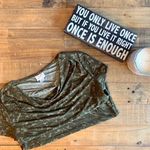 Jaclyn Smith Women's Blouse, Shades of Green/Geometric, Small - NWOT Photo 5