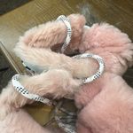 Sophia Webster Clara Sneakers Fur Shearling Leopard Print Statement Shoes Pink Size 6 Photo 8