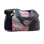 Athleta gym overnight bag duffle travel medium black and pink and purple Photo 1