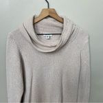 Calvin Klein  Tan Beige Cowl Neck Casual Knit Ribbed Sweater Size Medium Photo 1