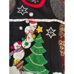 United States Sweaters  Holiday Christmas Snowman‎ Sweater Dress XS Sparkle Photo 5