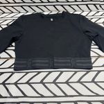 Good American  Black Icon Jersey Crop Top Photo 3