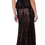 BCBG MAX AZRIA Viviana illusion lace peplum gown Black Photo 1
