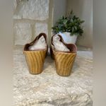 Jeffrey Campbell Jeffery Campbell “Woodies” cognac leather wooden clogs sz 9/41 Photo 7