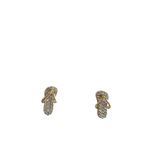 Luxury Zircon Gold plated Stud Earrings Gold Photo 6