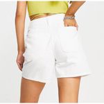 ASOS Deisgn Longline Casual Shorts in White, Size 14 Photo 1