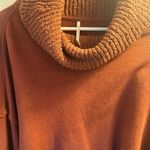 Free People  Easy‎ Street cropped pullover oversized sweater orange NWOT size M Photo 4