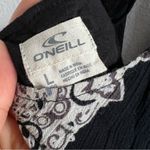 O'Neill  Deanna High Neck Cut Out Dress Boho Beachy Coastal Gauzy Large Photo 8