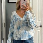 Anthropologie 27 Miles Blue & White Sweater Photo 0