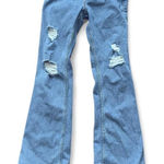 Hollister Low Rise Bootcut Ripped Jeans Women W25 L29 Blue Stretch Distressed Size 25 Photo 0