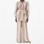 Zimmermann NWT  snake print waist tie blouse size 1 Photo 5