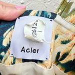 Acler Lovell puff sleeve floral belted mini dress blue yellow size 2 Photo 9