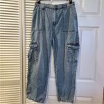 Garage Y2K  Stone Wash Cargo Jeans • Juniors Size 11 • Retro Utility Photo 2