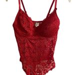 Rampage  cherry red bodysuit corset lace bustier lingerie Sz 38C Photo 0