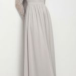 LULUS Awaken My Love Long Sleeve Lace Maxi Dress, Grey, Small Gray Photo 0