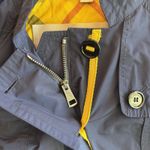 Burberry Brit Women's Size 4 US Blue Yellow Rain Hoodie Jacket Photo 15