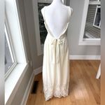 Vintage 70s Ivory Cream Montgomery Ward Wedding Prom Dress Lace Cardigan Sz 5/6 Photo 6