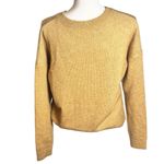 Anthropologie  Oh Deer Reindeer Sweater Intarsia Holiday Tan Small Photo 2