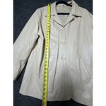 Vera Pelle  Genuine Leather Jacket Coat - Original Quality - Made in Italy -Cream Photo 4