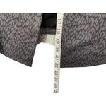 Banana Republic Blazer Jacket Size 2 Gray Charcoal Animal Print Leopard Photo 3