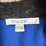 Chico's  Bordered Tassel Ikat Kimono Bohemian Print Cover Up Duster XL‎ Vacation Photo 1