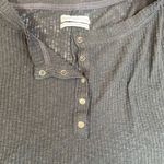 Urban Outfitters  Long Sleeve Gray Textured Holland Henly Top‎ Size Medium Photo 9