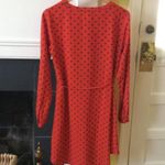 Merona Patterned Shirt Dress Orange Black Gray - Sz Medium Photo 2