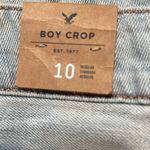 American Eagle Boy Crop 10 Regular Women’s Light Wash Distressed NWOT 8550. Photo 7
