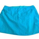 Lands' End Swim Skirt Elastic Waist Built in Brief Turquoise Womens Size 8 Blue Photo 0