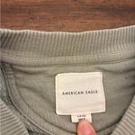 American Eagle  Crewneck Sweatshirt Women’s Small Green Butterfly Graphic Photo 1