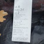 Topshop Floral Sheer Babydoll Tunic Top Black Pink Peach Women's US 2 Photo 7