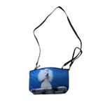 BRACIANO Crossbody Bag Womens Blue Poodle Print Whimsical Dog Lover Photo 1
