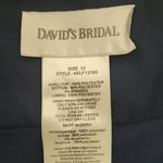 David's Bridal Navy One-Shoulder Floor-Length Formal Dress Size 12 Photo 5