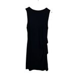 Talbots  Plus Black‎ Sleeveless Knit Midi Dress Size X Side Tie Comfort Stretch Photo 2