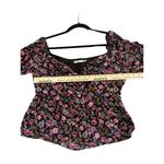 Mi Ami Francesca’s Women's XL Floral Boho Crop top Cottage Core Sweetheart Photo 4
