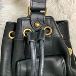 Dooney & Bourke  Gloved Black Leather Bucket Backpack Vintage Photo 7