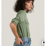 Lucky Brand  Green Long Sleeve Button Down Shirt Size Small Photo 2